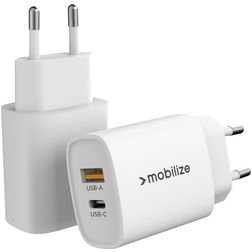 Mobilize Dual USB / USB-C Ladegerät Power Delivery 20W - Weiß