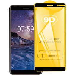 Mobigear Premium Nokia 3.1 Plus Panzerglas Displayschutz - Hüllenfreundlich - Schwarz
