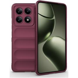 Mobigear Bumpy Xiaomi 14T Hülle Flexibles TPU Backcover - Rot