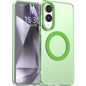 Mobigear Shockproof Samsung Galaxy S25 Edge MagSafe Hülle Hardcase Backcover - Grün