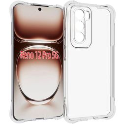 Mobigear Cushion Durchsichtig OPPO Reno 12 Pro Hülle Flexibles TPU Backcover - Transparent