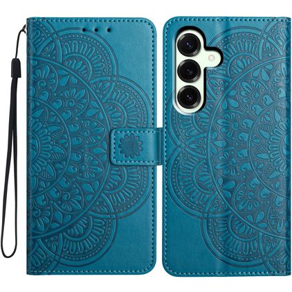 Mobigear Mandala Samsung Galaxy A17 Hülle Klapphülle Geldbörse - Blau