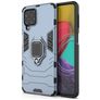 Mobigear Armor Ring Samsung Galaxy M53 Hülle Hardcase Backcover Stoßfest mit Ringhalter - Blau