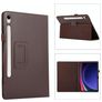 Mobigear Classic Samsung Galaxy Tab S11 Klapphülle + Stylus-Halter - Braun