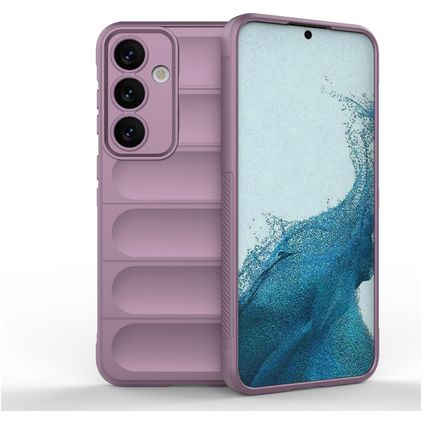 Mobigear Bumpy Samsung Galaxy S24 Plus Hülle Flexibles TPU Backcover - Lila