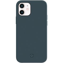 Valenta Snap Luxe iPhone 12 Mini Hülle Echtes Leder Backcover - Blau