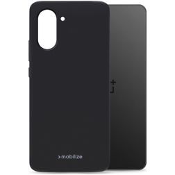 Mobilize Rubber Gelly OnePlus Nord CE5 Hülle Flexibles TPU Backcover - Schwarz
