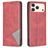 Mobigear Rhombus Slim iPhone 17 Pro Max Hülle Klapphülle - Rot
