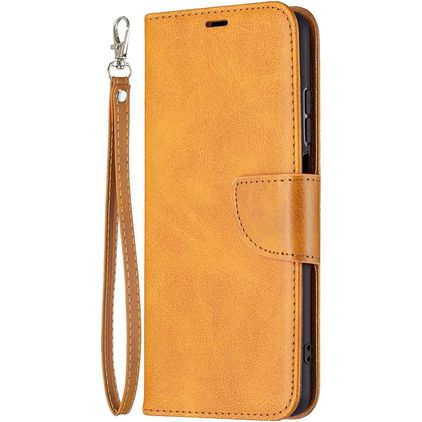 Mobigear Excellent Xiaomi Redmi 10 4G Hülle Klapphülle Geldbörse - Cognac