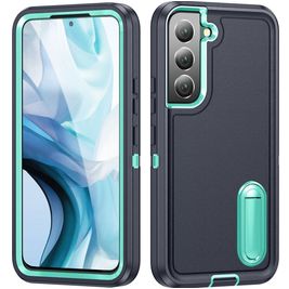 Mobigear Rugged Stand Samsung Galaxy S23 Plus Hülle Hardcase Backcover Stoßfest mit Ständer - Dunkelblau Mobigear Rugged Stand Samsung Galaxy S23 Plus Hülle Hardcase Backcover Stoßfest mit Ständer - Dunkelblau