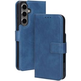 Mobiparts Classic Wallet Samsung Galaxy S24 FE Hülle Klapphülle Geldbörse - Blau
