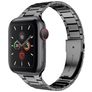 Mobigear Lissabon Edelstahl Apple Watch Armband Faltschließe - 42/41/40/38 mm - Space Grau