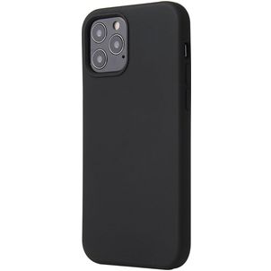 Mobigear Rubber Touch iPhone 12 Pro Silikon Hülle Backcover - Schwarz