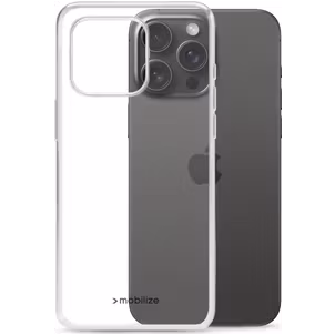 Mobilize Gelly Durchsichtig iPhone 15 Pro Max Hülle Flexibles TPU Backcover - Transparent