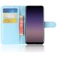 Mobigear Classic Samsung Galaxy A8 (2018) Hülle Klapphülle Geldbörse - Blau