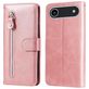 Mobigear Zipper iPhone Air Hülle Klapphülle Geldbörse - Roségold