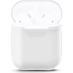 Mobigear Colors Apple AirPods 1 Hülle Flexibles Silikon - Weiß