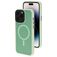 Mobiparts Hardcover iPhone 14 Pro Max MagSafe Hardcase Backcover - Satin Light Green