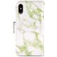 Mobigear Marble iPhone XS Max Hülle Klapphülle Geldbörse - Grün