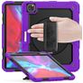 Mobigear SureGrip Xtreme iPad Air 13 Zoll (2024) Hülle Kunststoff,Silikon Backcover + Stifthalter + Schulterträger + Ständer - Lila