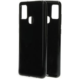 Mobiparts Classic Samsung Galaxy A21s Hülle Flexibles TPU Backcover - Schwarz