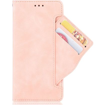 Mobigear Slide Wallet POCO F4 GT Hülle Klapphülle Geldbörse - Pink