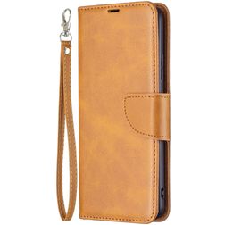 Mobigear Excellent Xiaomi Redmi Note 11T Hülle Klapphülle Geldbörse - Cognac