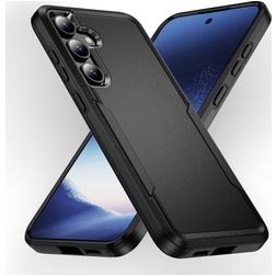 Mobigear Heavy Armor Samsung Galaxy S24 Hülle Hardcase Backcover Stoßfest - Schwarz