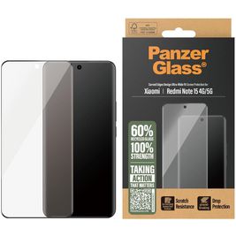 PanzerGlass Ultra Wide Fit Xiaomi Redmi Note 15 Gehärtetes Glas Displayschutz - Hüllenfreundlich