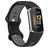 Mobigear Sport Dual Silikon Fitbit Charge 5 Armband Pin-and-Tuck-Verschluss - Schwarz / Grau