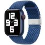 Mobigear Braided Nylon Apple Watch Armband Klappschließe - 49/46/45/44 mm - Dunkelblau