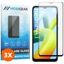Mobigear Premium Xiaomi Redmi A1 4G Panzerglas Gehärtetes Glas Displayschutz - Hüllenfreundlich - Schwarz (3er Pack)