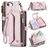 CaseMe C36 iPhone 17e Hülle Klapphülle Geldbörse - Pink