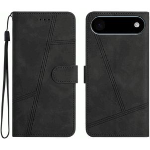 Mobigear Stitch iPhone Air Hülle Klapphülle Geldbörse - Schwarz
