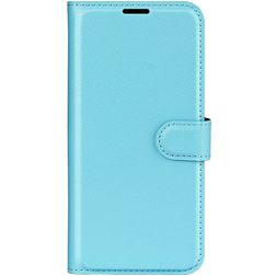 Mobigear Classic Samsung Galaxy M22 Hülle Klapphülle Geldbörse - Blau
