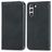 Mobigear Retro Slim Samsung Galaxy S21 FE Hülle Klapphülle Geldbörse - Schwarz
