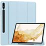 Mobigear Tri-Fold Gel Samsung Galaxy Tab S9 Plus Hülle TPU,Kunstleder Klapphülle + Stifthalter - Blau