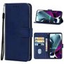 Mobigear Wallet Motorola Moto G200 5G Hülle Klapphülle Geldbörse - Blau