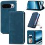 Mobigear Retro Slim Google Pixel 10 Pro XL Hülle Klapphülle Geldbörse - Blau
