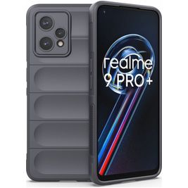 Mobigear Bumpy Realme 9 Pro Plus Hülle Flexibles TPU Backcover - Charcoal