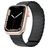 Mobigear Loop Mag Silikon Apple Watch Armband Magnetverschluss - 49/46/45/44 mm - Schwarz