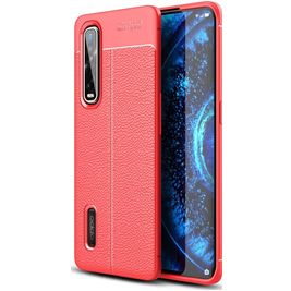 Mobigear Luxury OPPO Find X2 Pro Hülle Flexibles TPU Backcover - Rot