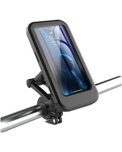 Mobigear Bike Console Fahrradhalterung Lenkerhalterung Hülle Universal OnePlus Nord CE5 - 193 x 99.2 x 25 mm - Schwarz