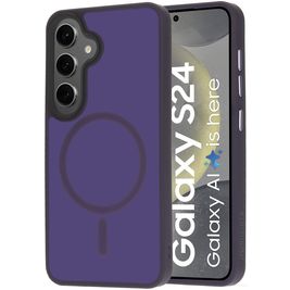 Mobiparts Hardcover Samsung Galaxy S24 MagSafe Hülle Hardcase Backcover - Satin Purple