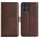 Mobigear Slim Magnet Motorola Moto G54 Klapphülle Portemonnaie - Braun