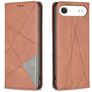 Mobigear Rhombus Slim iPhone Air Hülle Klapphülle - Braun
