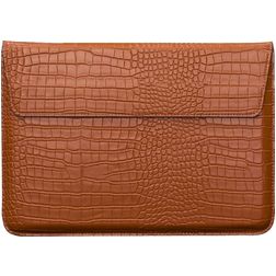 Mobigear Envelope Croco Laptop Sleeve 12 Zoll Laptop Hülle - Braun