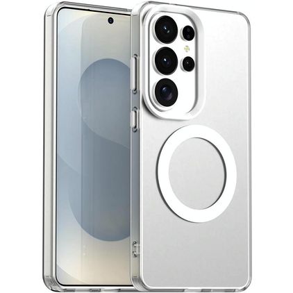 Mobigear Shockproof Samsung Galaxy S26 Ultra MagSafe Hardcase Backcover - Weiß