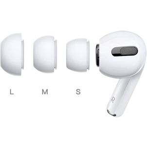 Xccess Silicon Replacement Ear Tips for Airpod Pro 1/2 Size S/M/L (3 Pair) White