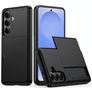 Mobigear Card Samsung Galaxy S26 Hülle Hardcase Backcover Stoßfest mit Kartenhalter - Schwarz